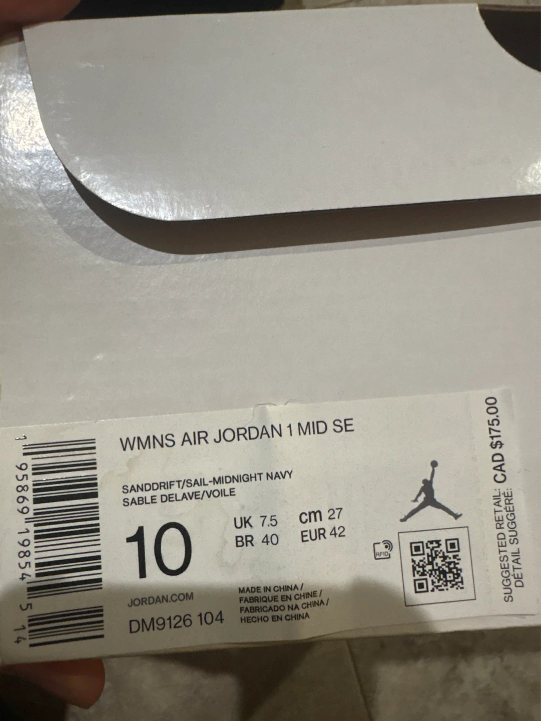 Nike Air Jordan 1 Mid SE Sanddrift Sneakers - photo 4