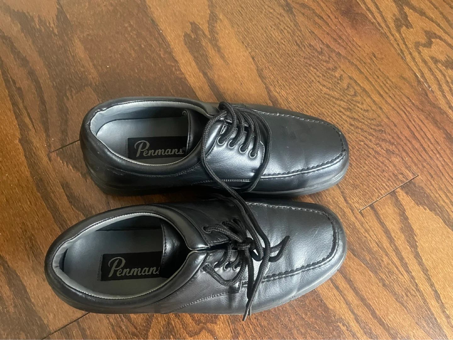 Penmans Black Leather Lace-Up Dress Shoes - photo 2