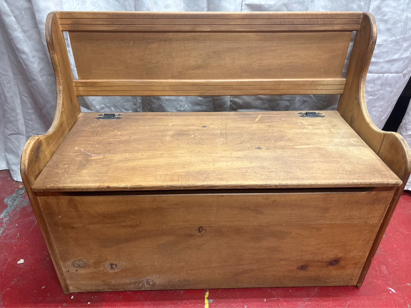 Wooden Storage Bench Seat