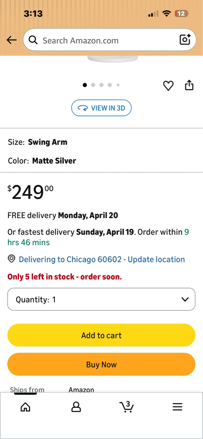 BenQ e-Reading Desk Lamp - Swing Arm, Matte Silver - photo 5