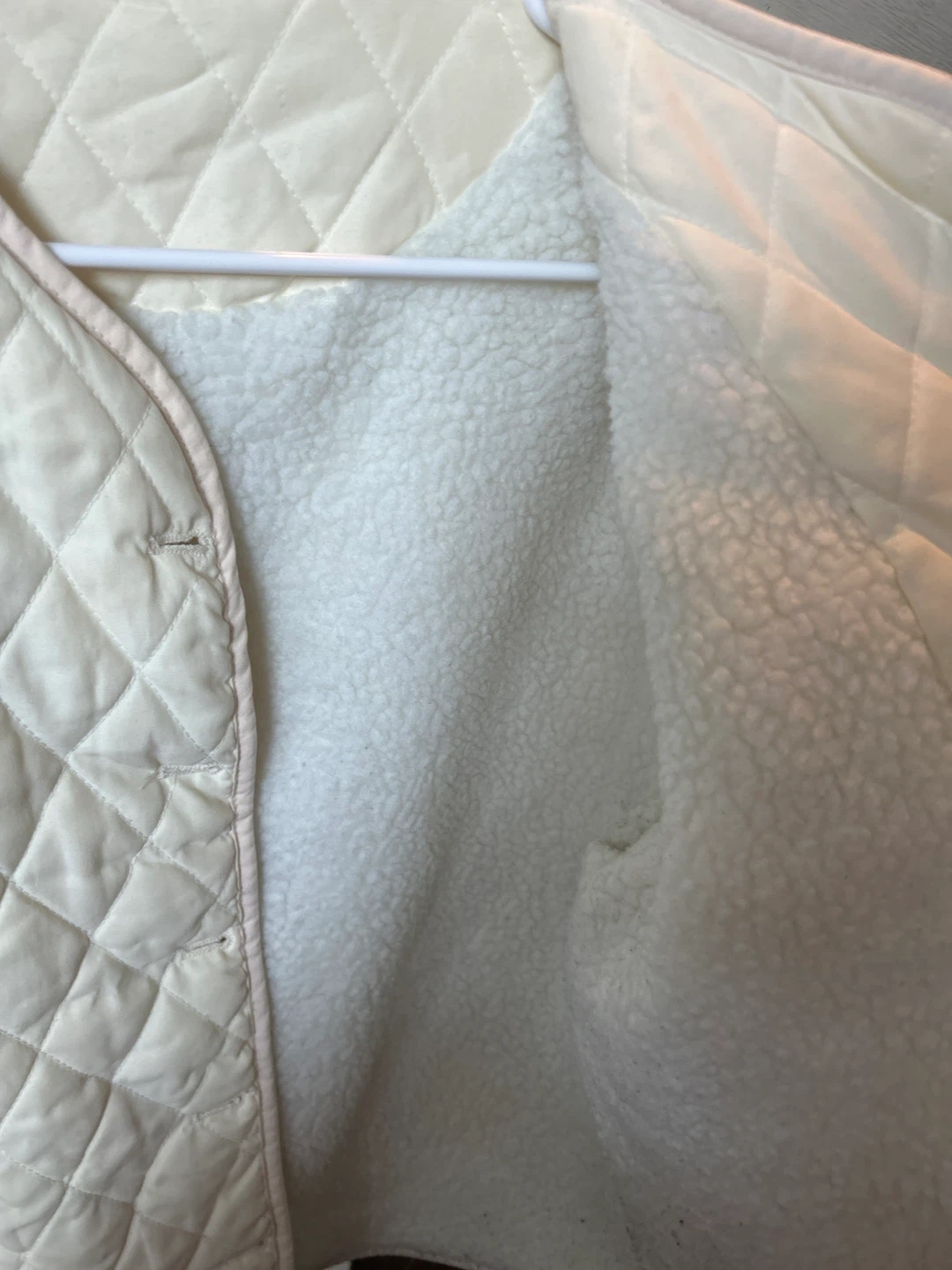 2-ways Cream Sherpa Lined Jacket - photo 4