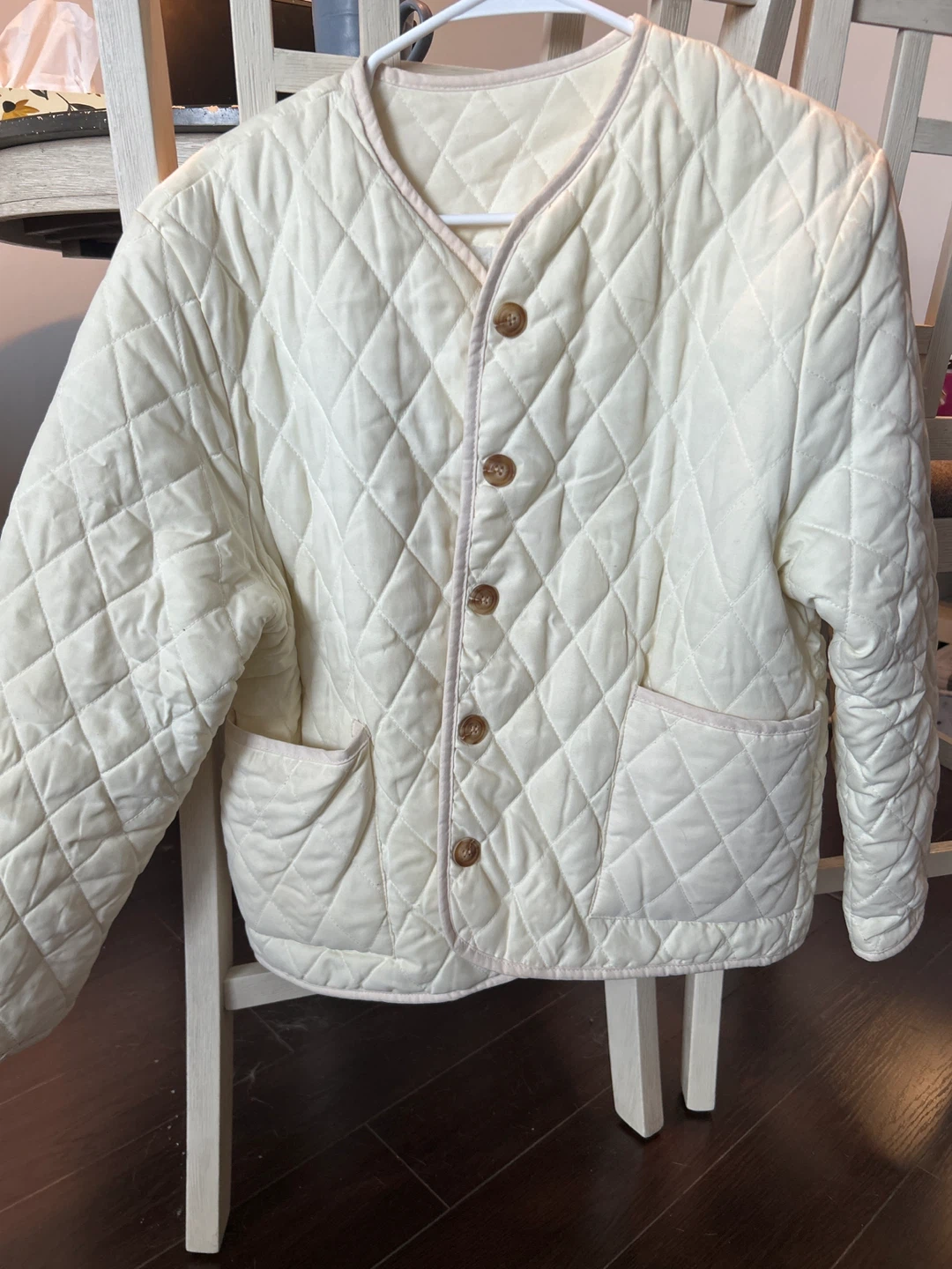 2-ways Cream Sherpa Lined Jacket