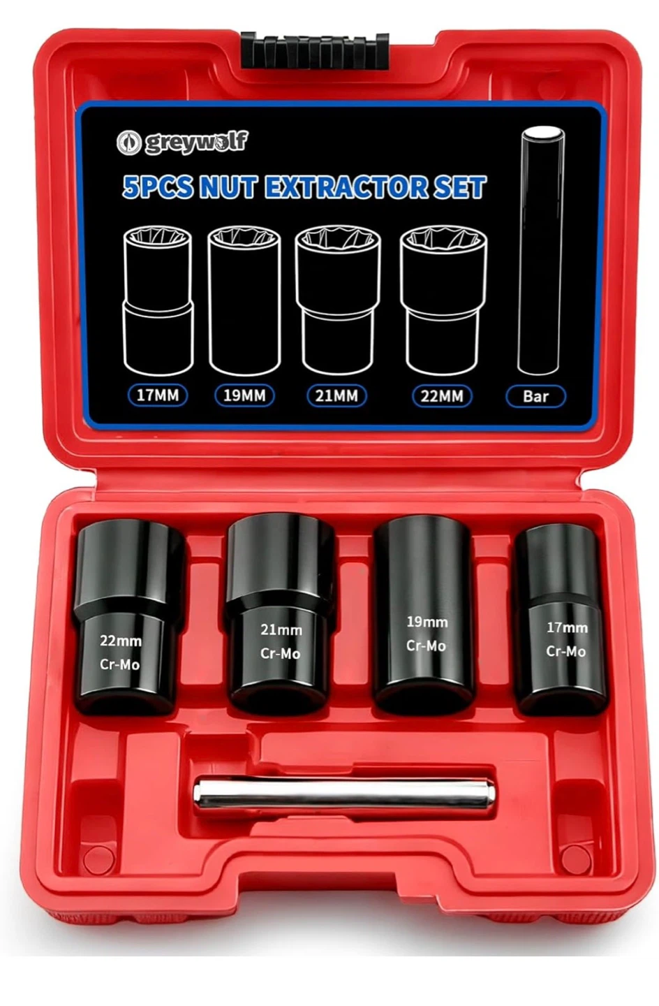 Greywolf 5-Piece Nut Extractor Set