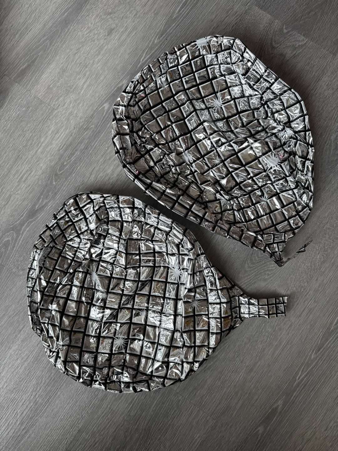 Silver Disco Ball Shaped Foil Balloon