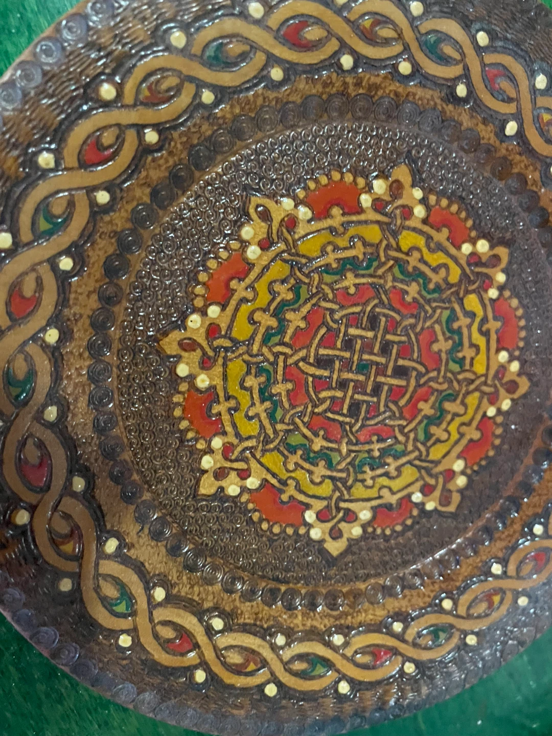 Vintage Polish Folk Art Wooden Wall Hanging - photo 2