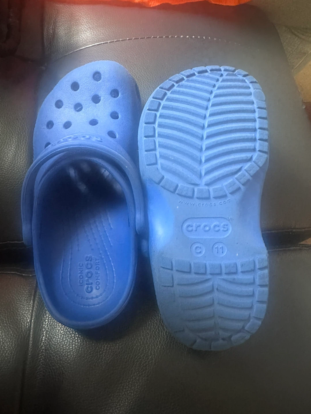 Kids Blue Crocs Clogs Size C11 - photo 3