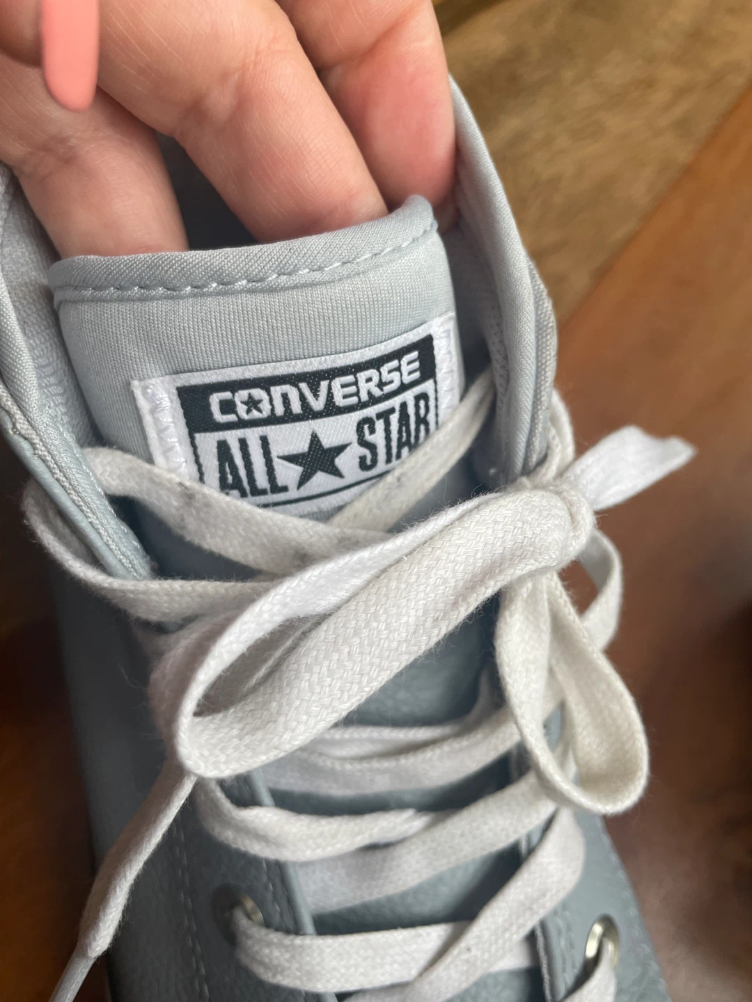 Converse All Star Mid Top Sneakers - Light Grey - photo 4