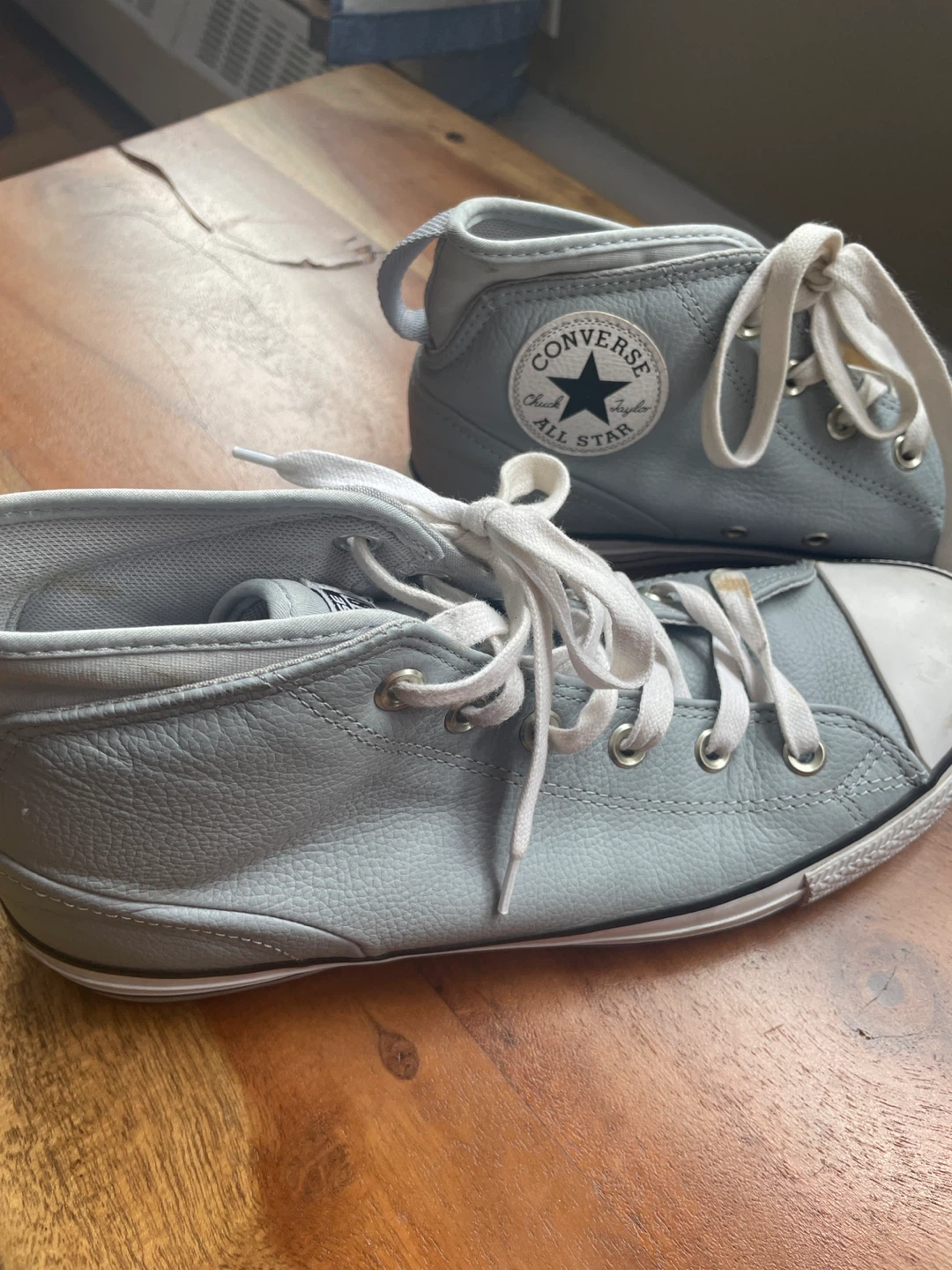Converse All Star Mid Top Sneakers - Light Grey - photo 2