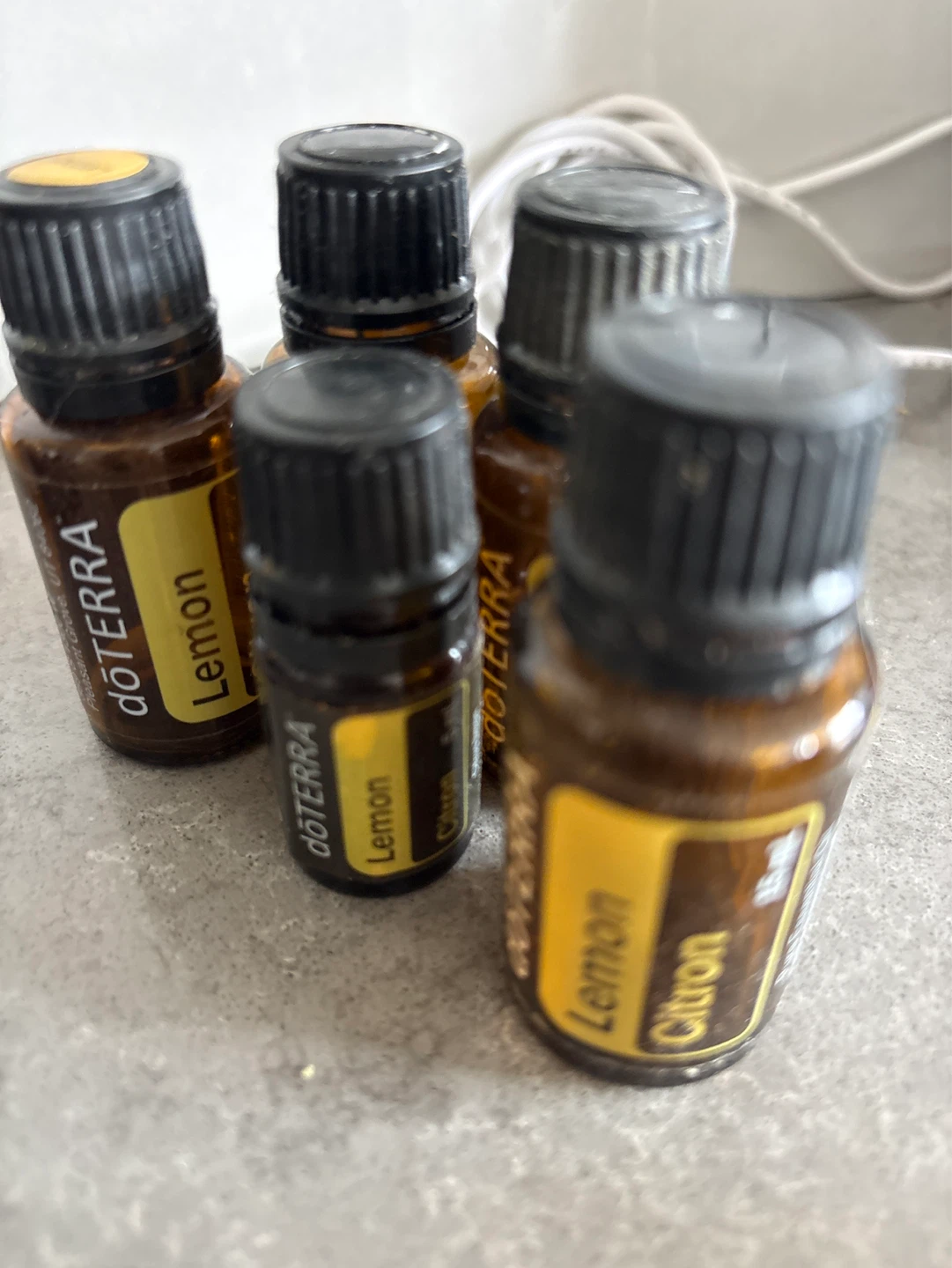Selection of doTerra Essential Oils empty  bottles - photo 4