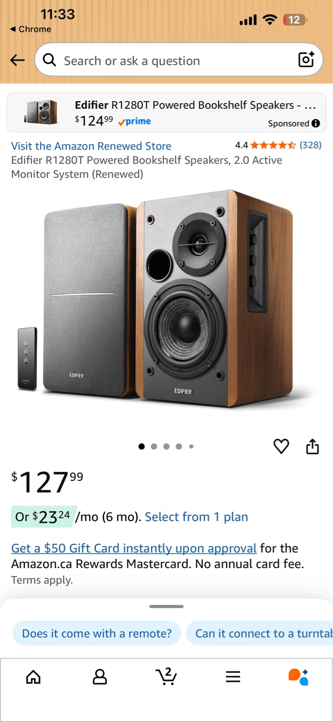 Edifier R1280T Powered Bookshelf Speakers