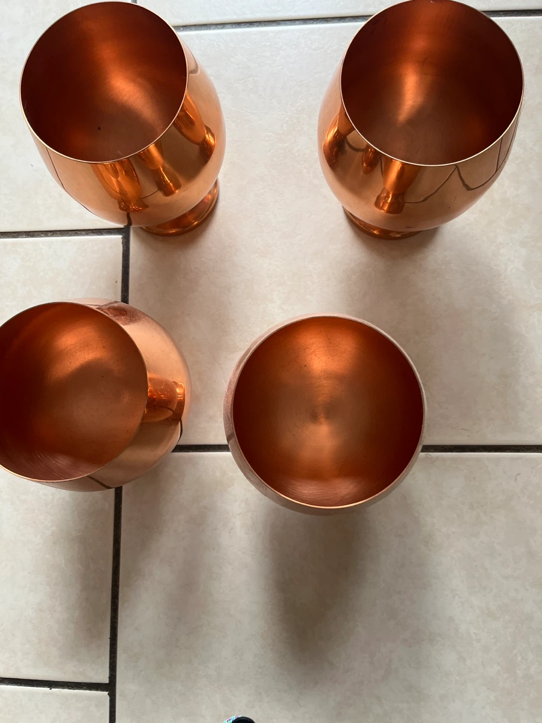 Set of 4 Copper Moscow Mule Mugs