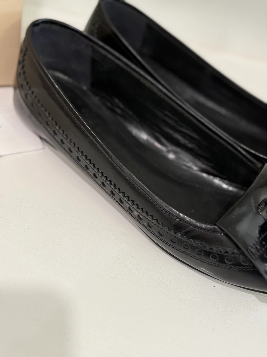 Burberry Black Leather Ballet Loafers 🖤 Tassel & Fringe | IT 40 - photo 3