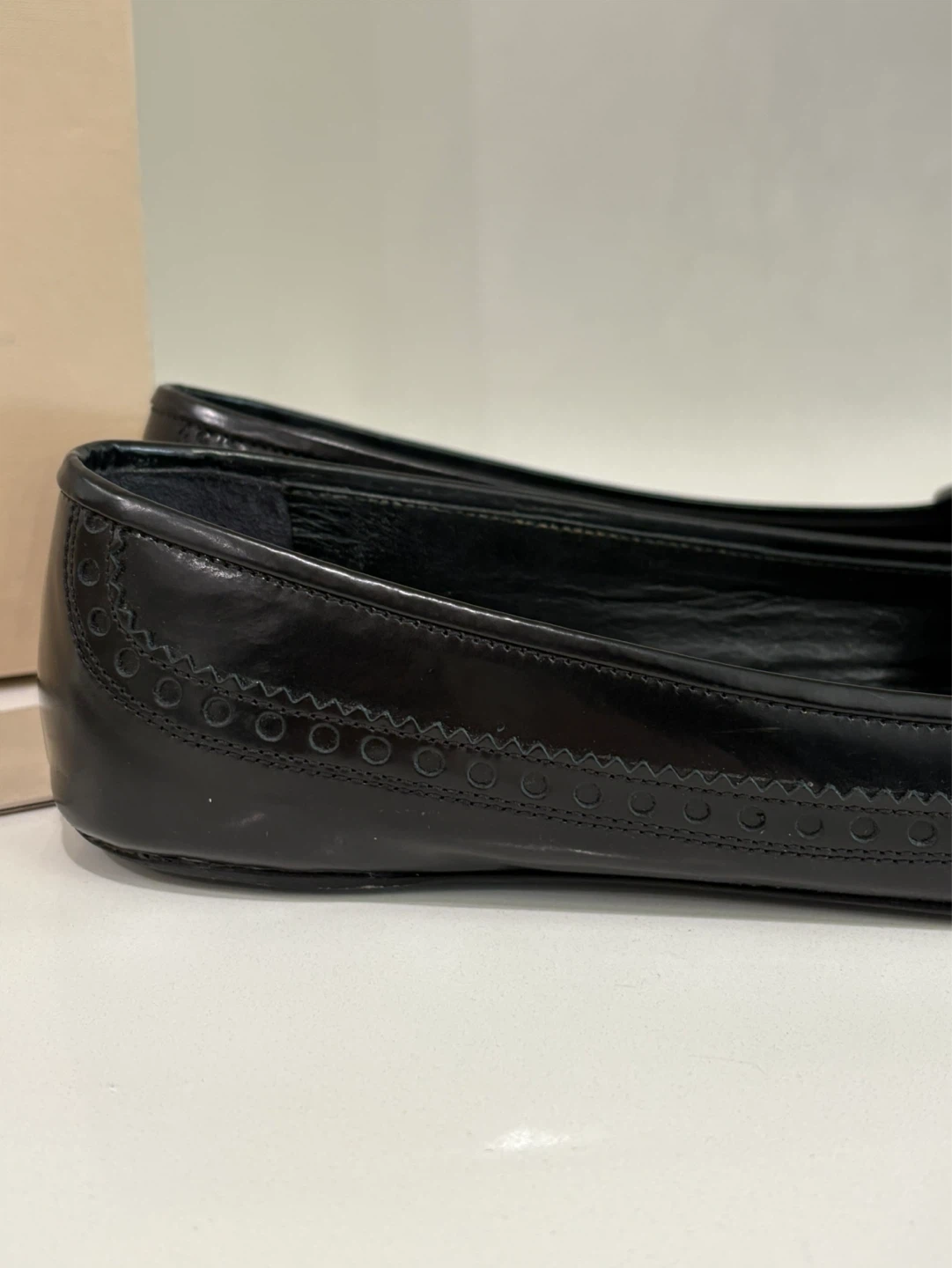 Burberry Black Leather Ballet Loafers 🖤 Tassel & Fringe | IT 40 - photo 4