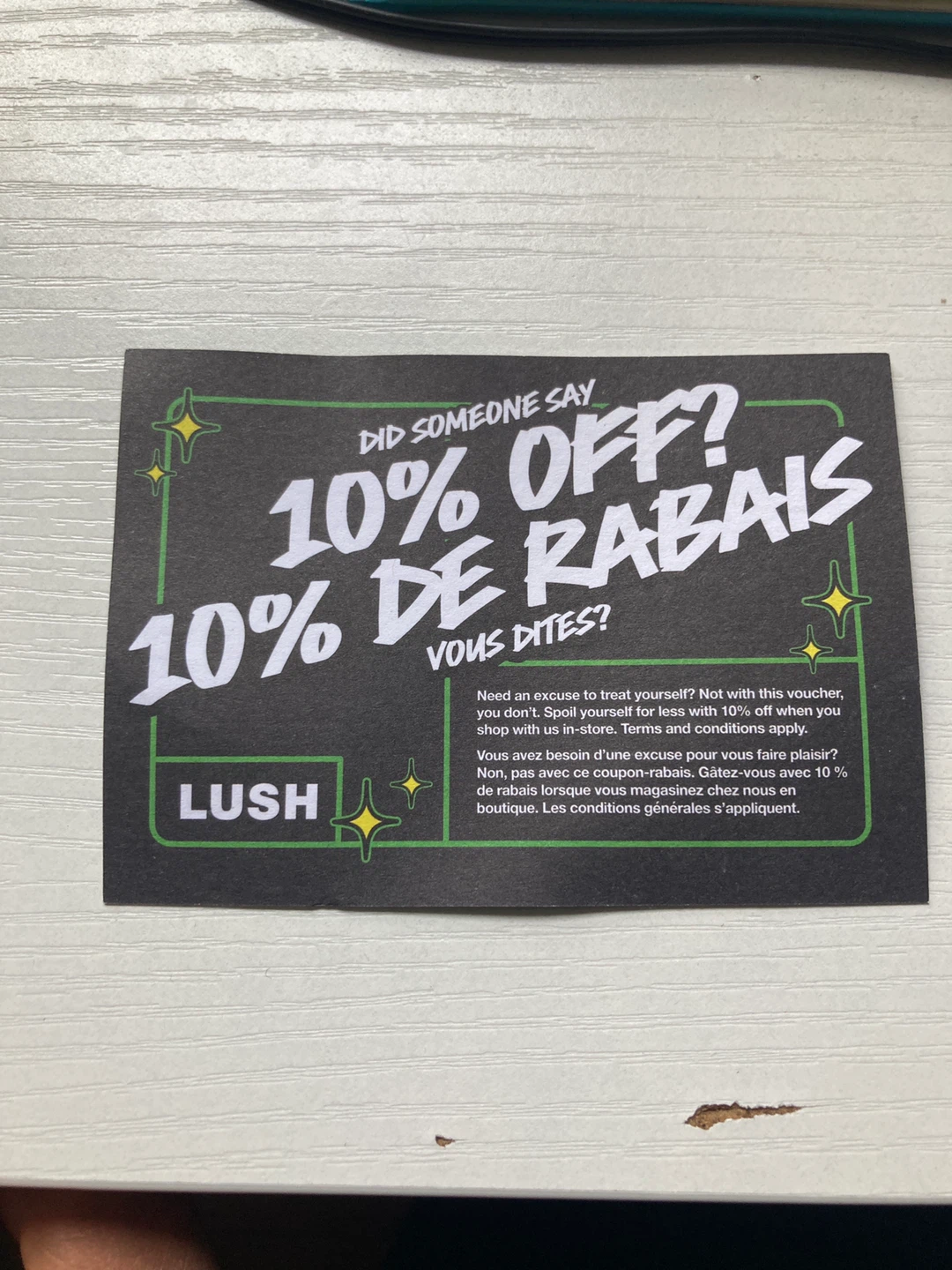 LUSH 10% Off Voucher