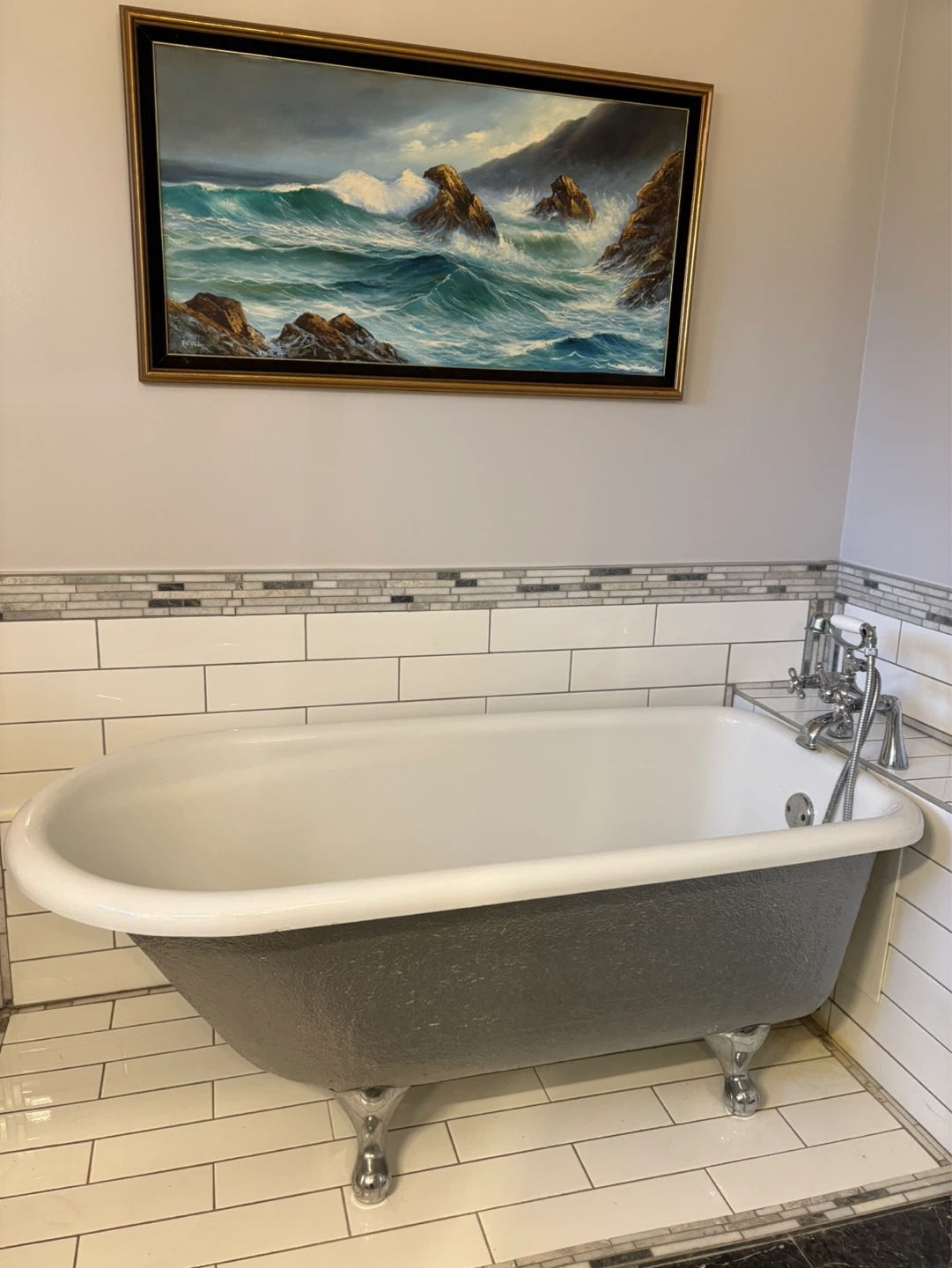 Clawfoot Bathtub - Vintage Style - Acrylic/Fiberglass - photo 2
