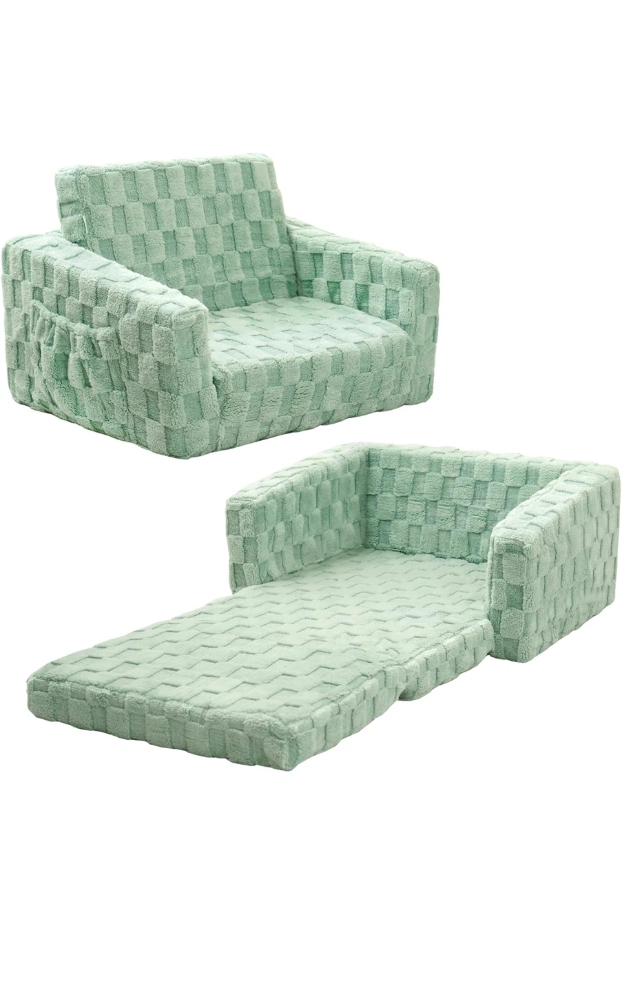 2-in-1 Flip-Out Sofa Lounger for Kids