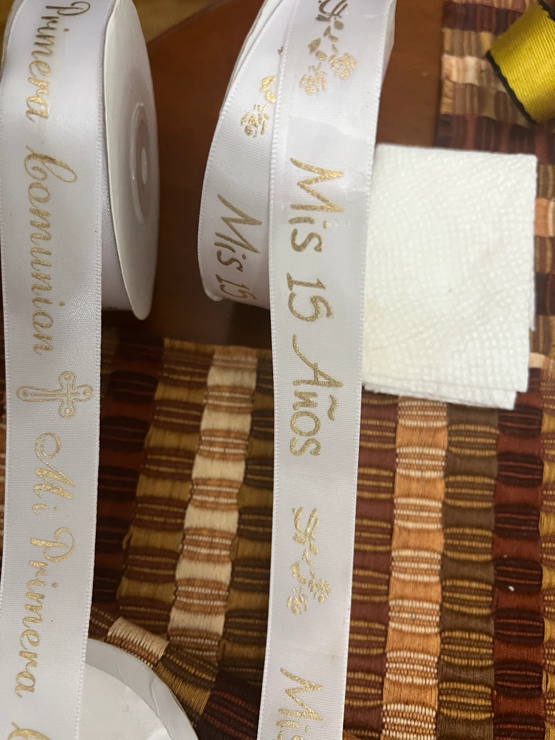 Commemorative Ribbon Lot - First Communion & 15th Birthday