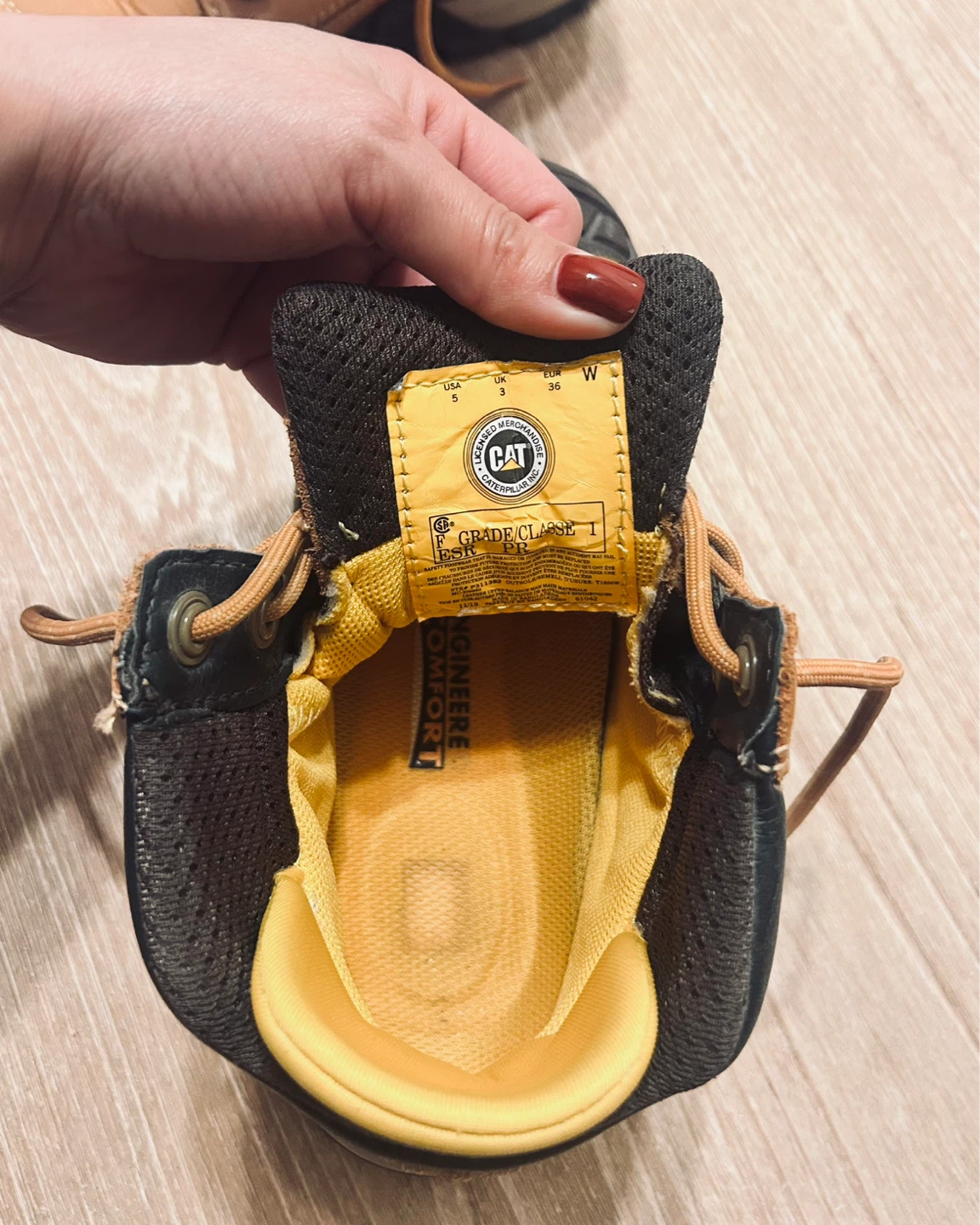 CAT Waterproof Work Boots - Size 5 - photo 3