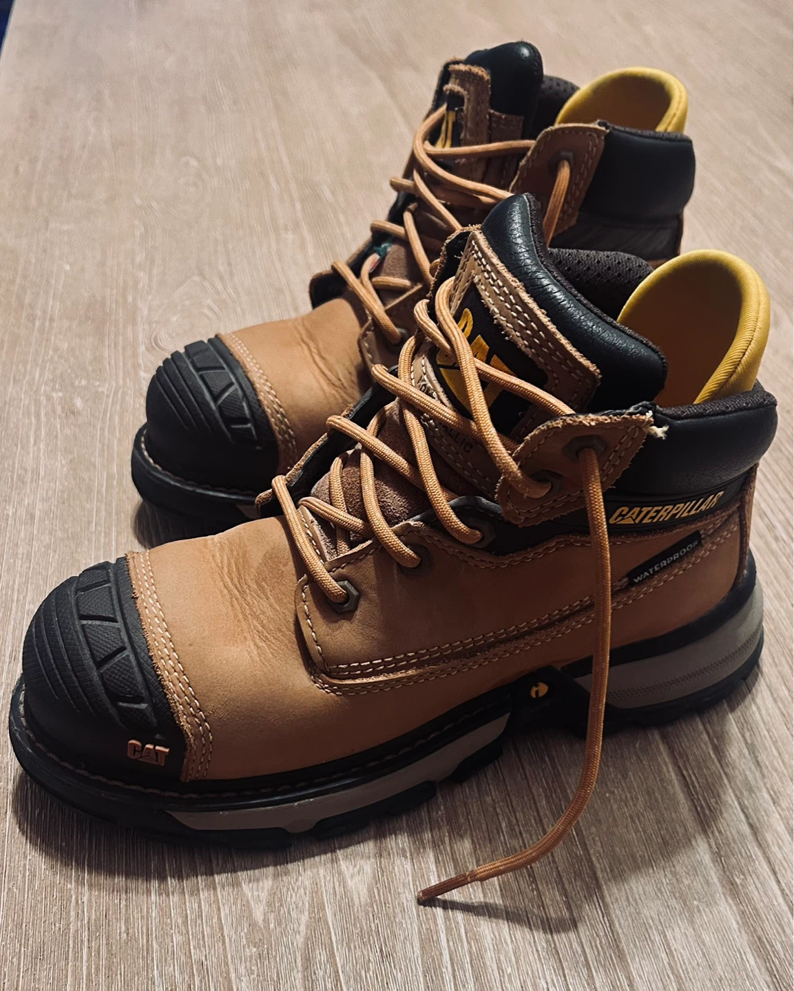 CAT Waterproof Work Boots - Size 5