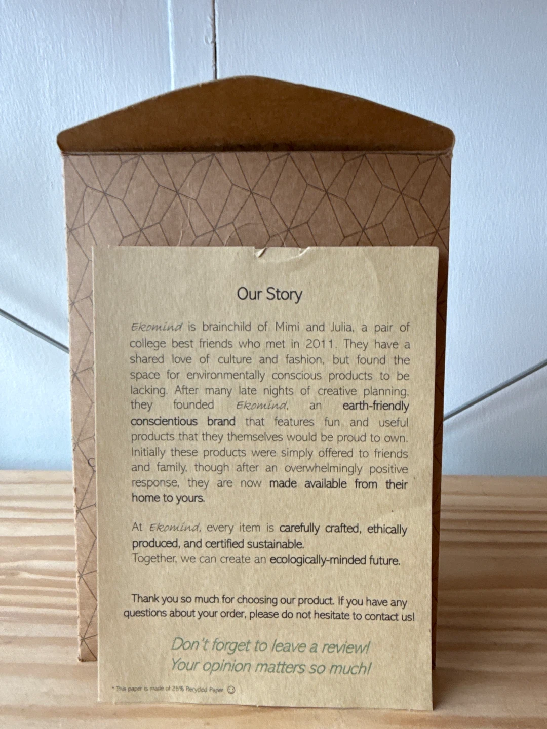 Ekomind Reusable Beeswax Food Wraps - Medium, Pack of 2 - photo 3