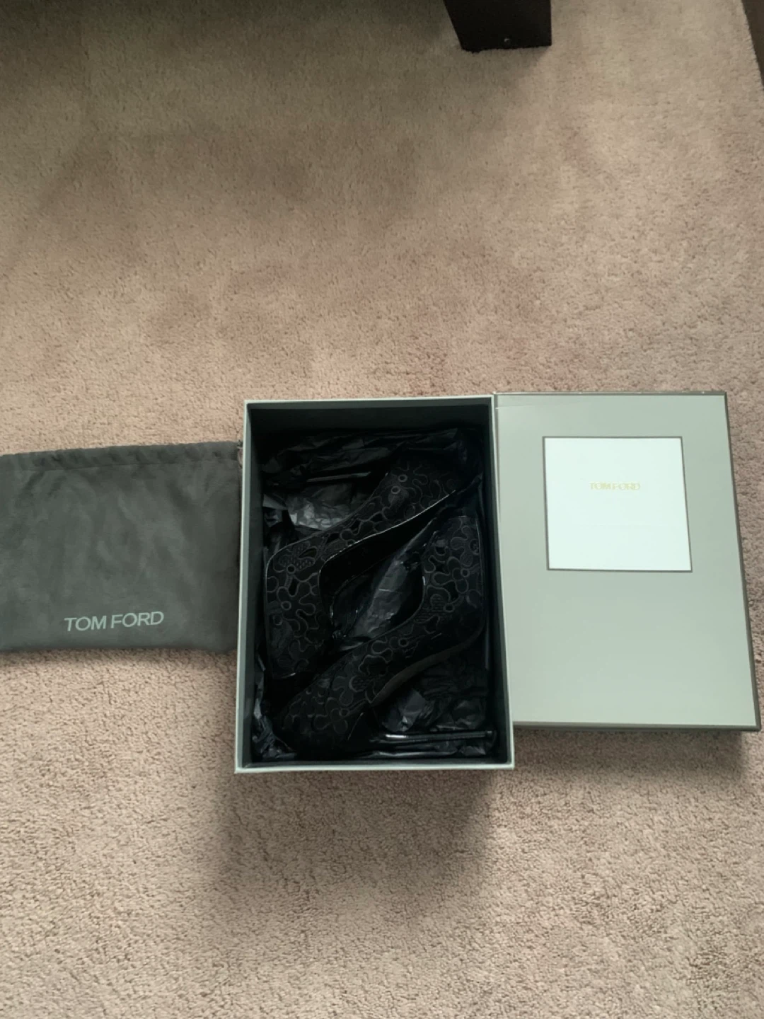 Tom Ford Black Lace Heels - photo 3