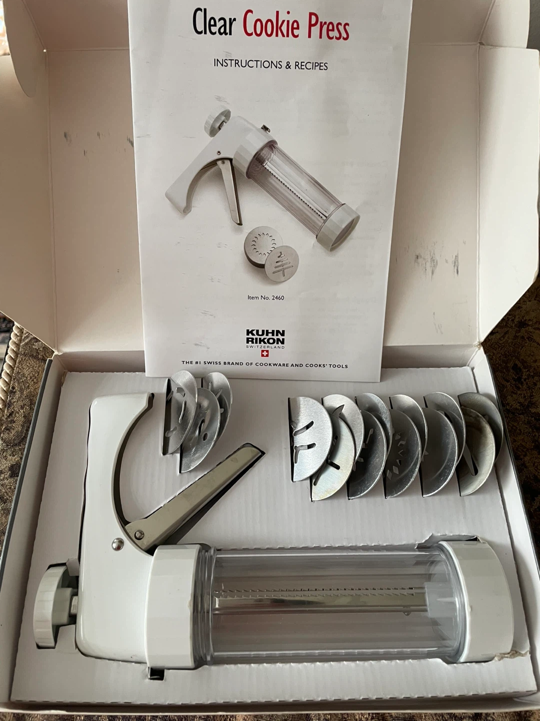 Kuhn Rikon Clear Cookie Press (New, Below Retail)