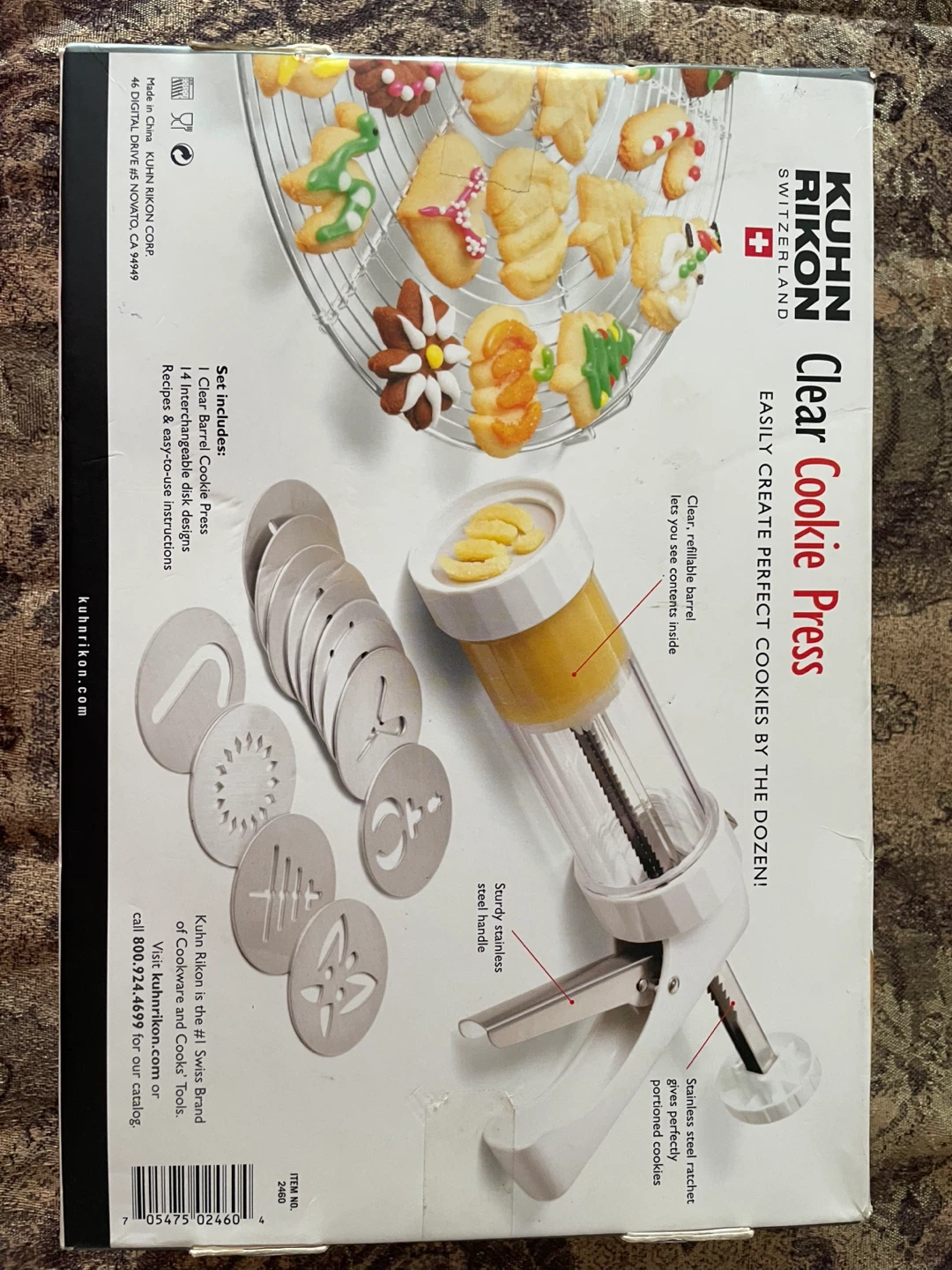 Kuhn Rikon Clear Cookie Press (New, Below Retail) - photo 3