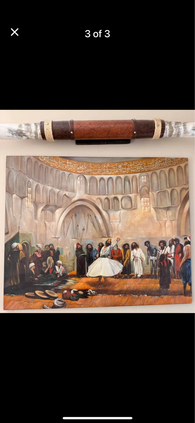 Painting of Whirling Dervishes and Musicians