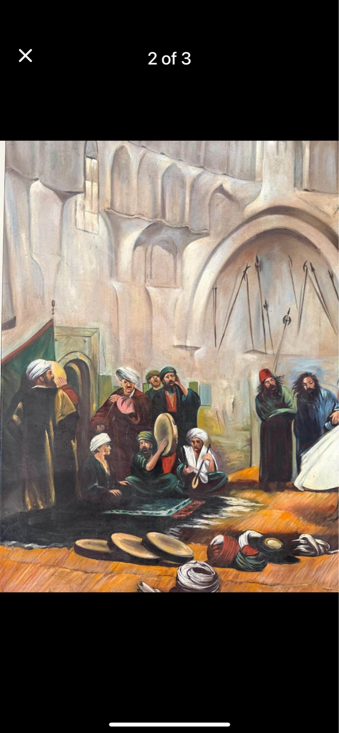 Painting of Whirling Dervishes and Musicians - photo 2