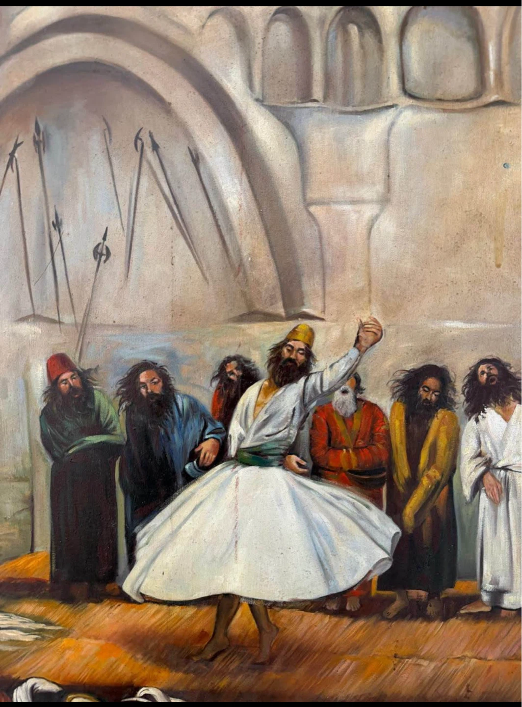 Painting of Whirling Dervishes and Musicians - photo 3