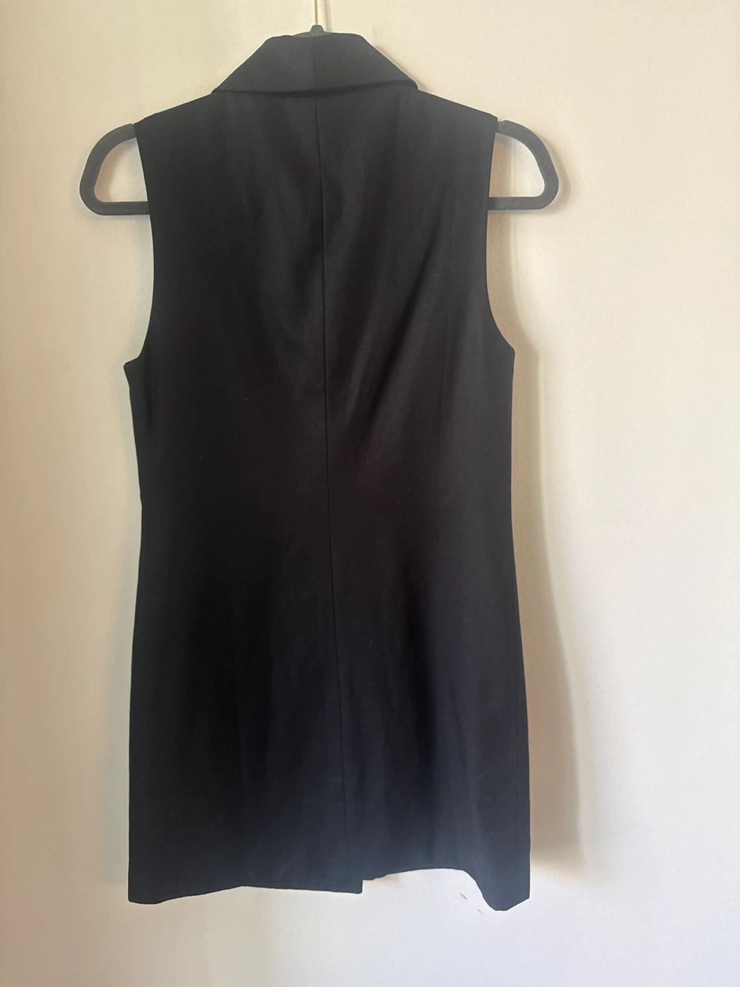 VETTA Black Sleeveless Double-Breasted Blazer Dress - Size S - photo 3