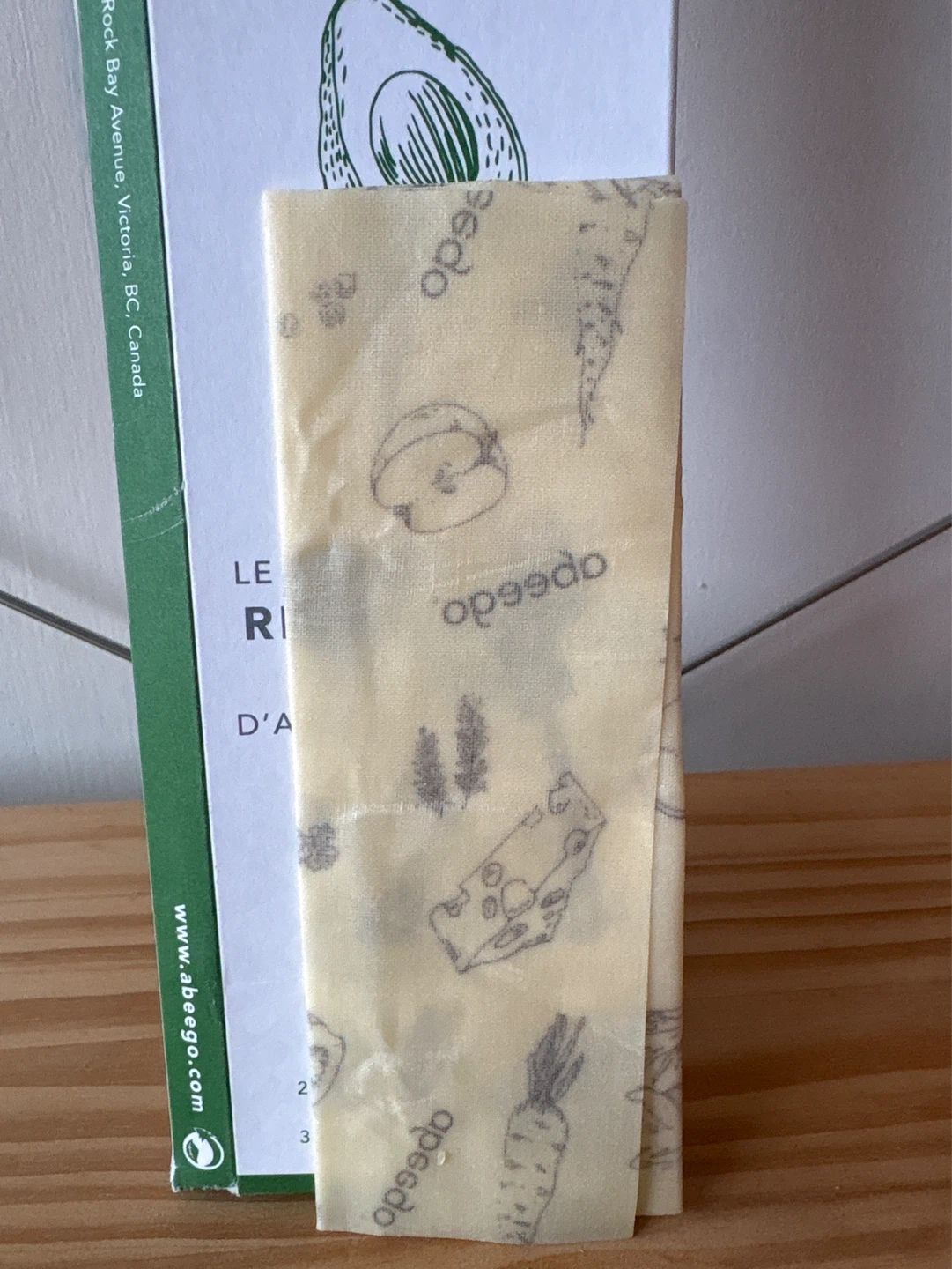 Abeego Reusable Beeswax Food Wrap Variety Pack - 3 Wraps - photo 3