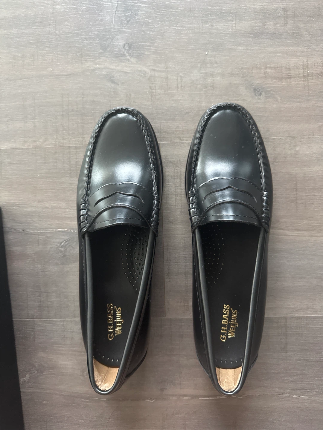 G.H. Bass Whitney Loafers - Black Leather - US 8 - photo 4