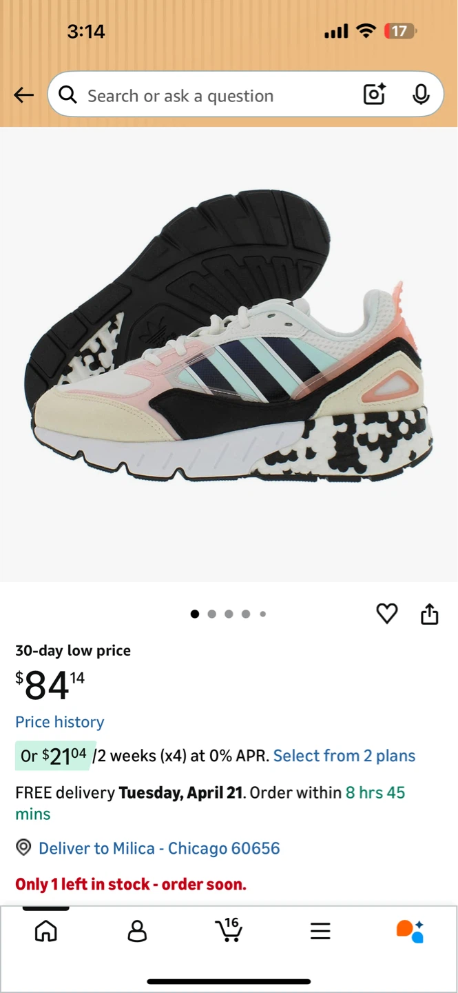 Adidas ZX 2K Boost Shoes White/Pink Size 6 - photo 4