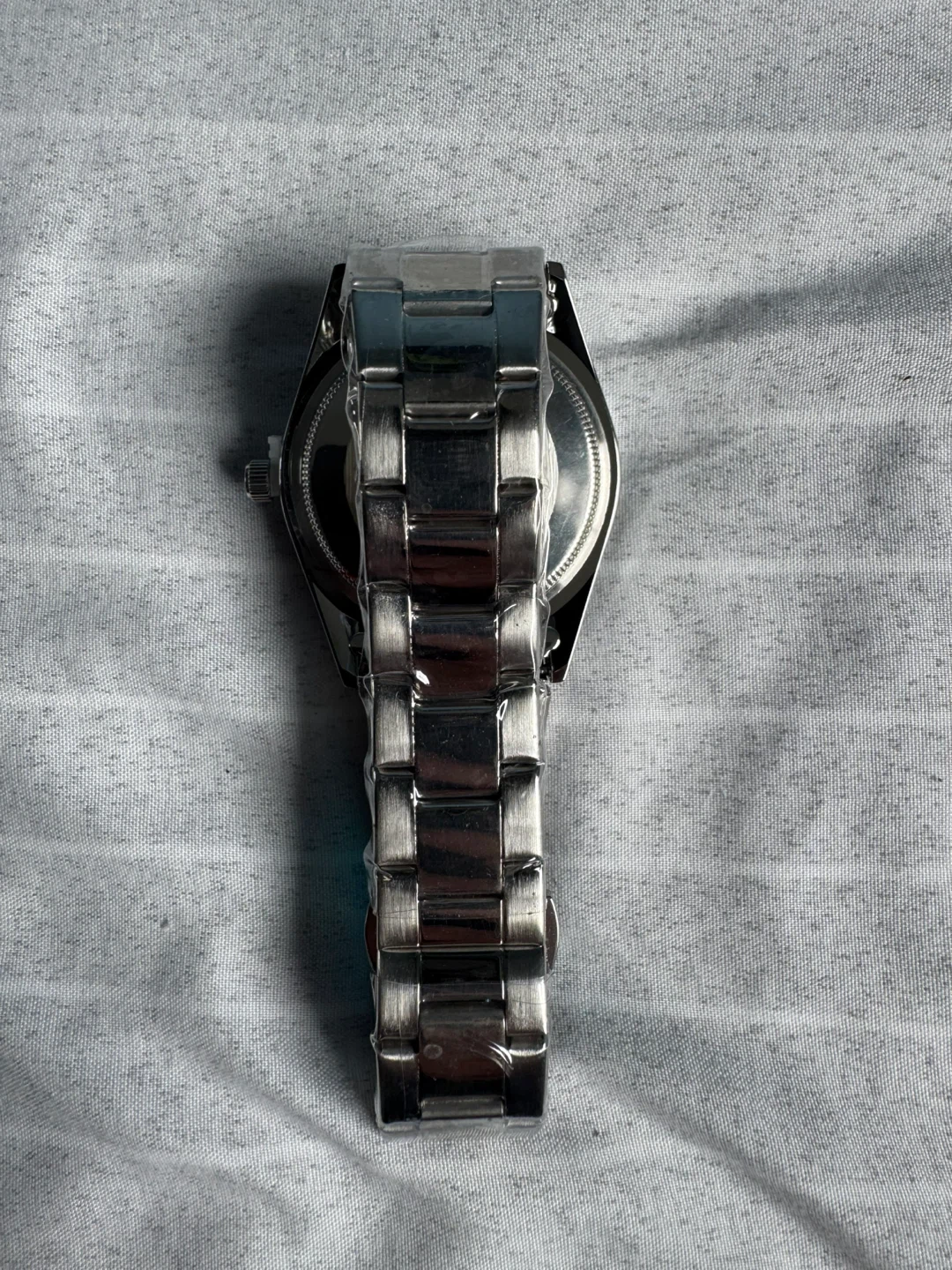 Chronos Quartz Analog Watch – Black Dial, Silver Stainless Steel - photo 4