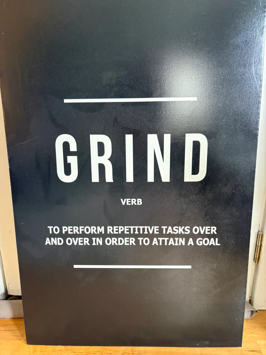 Hustle, Execution, Grind Motivational Wall Art - photo 2