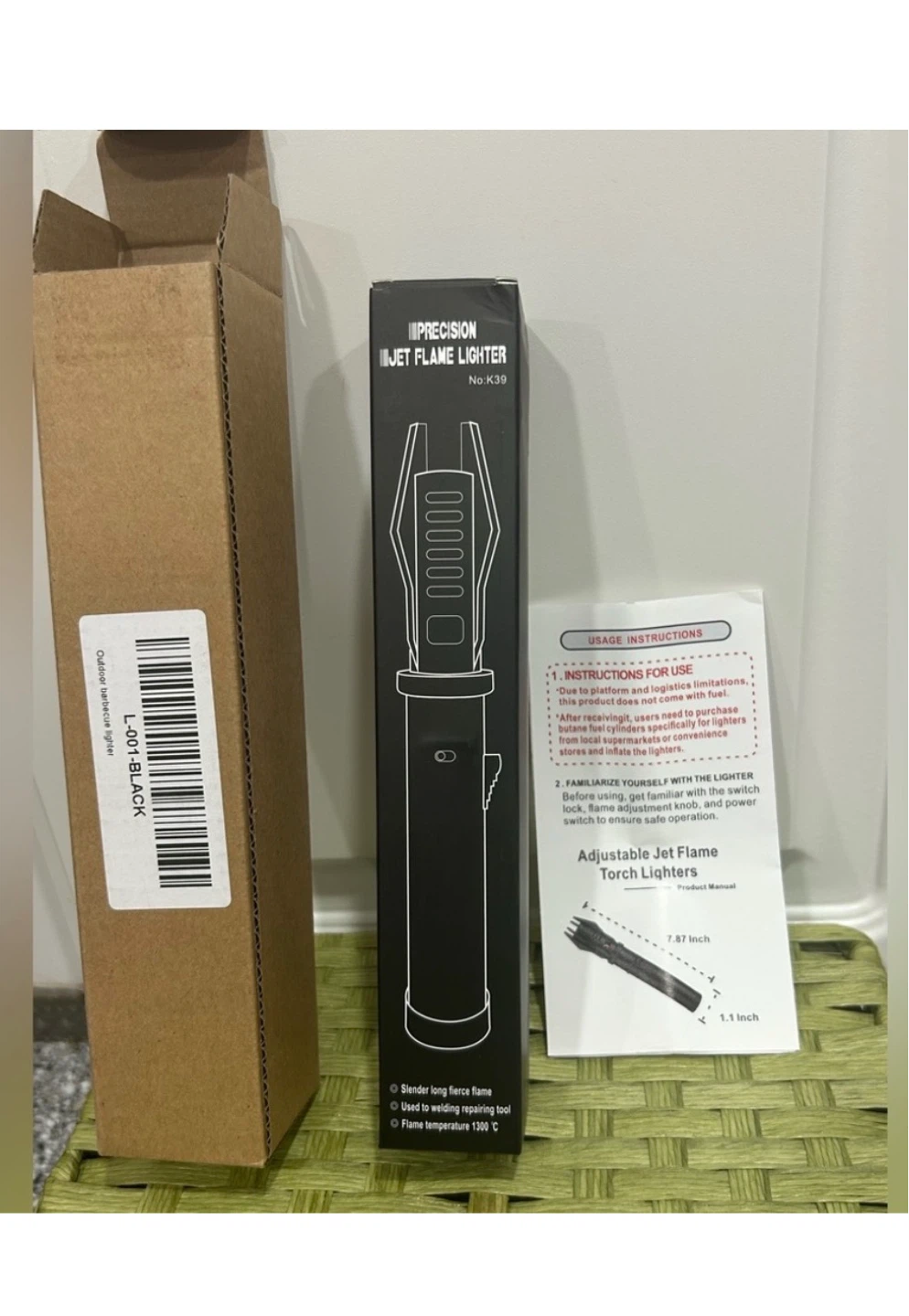 Adjustable Jet Flame Torch Lighter New in Box