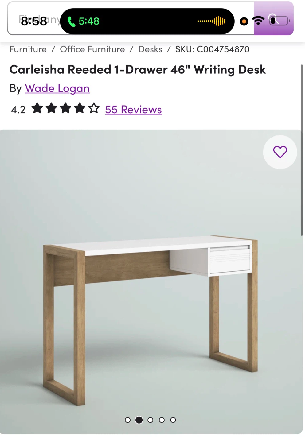 Writing Desk - PLEASE READ THE DESCRIPTION - photo 2