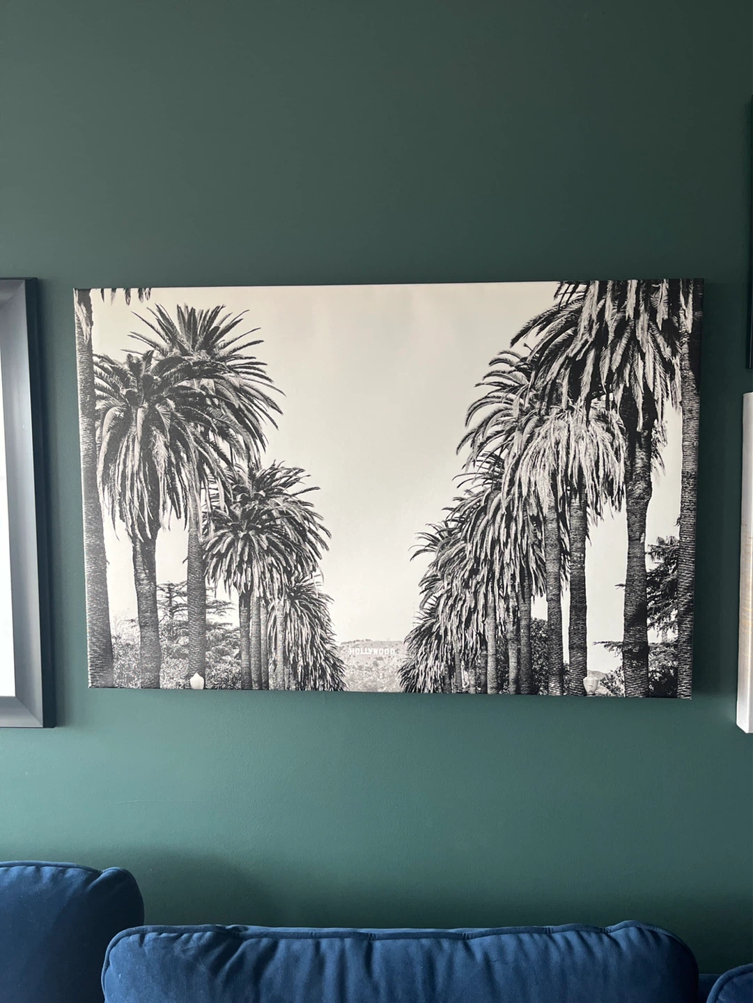 Hollywood Palm Tree Canvas Wall Art