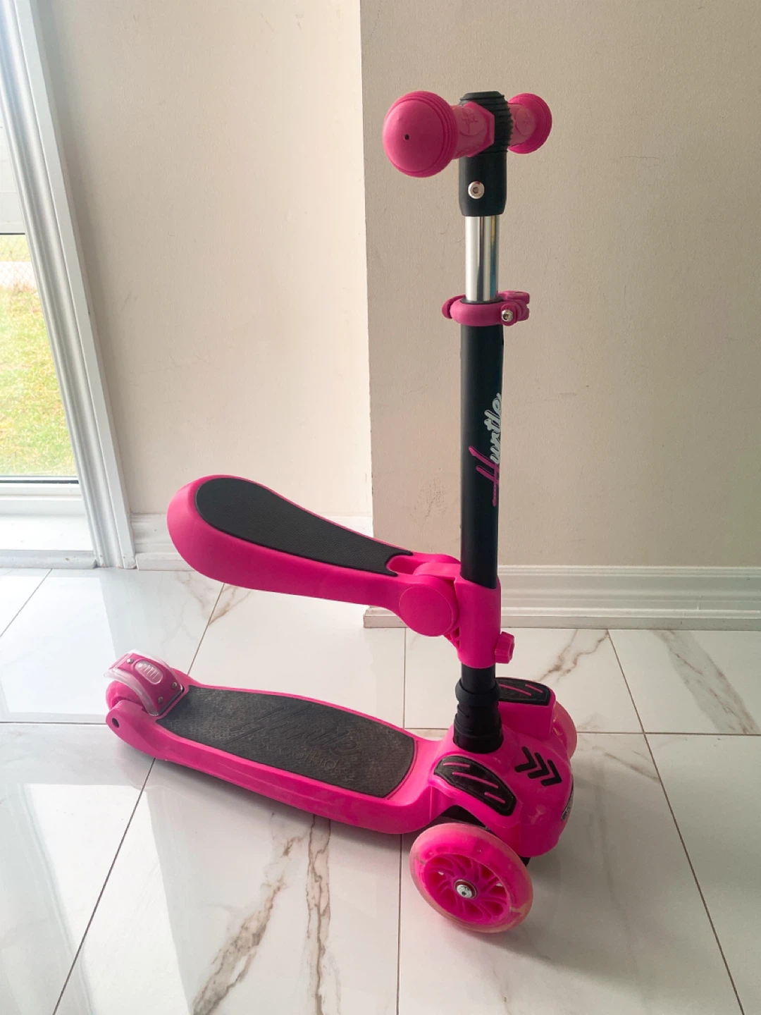 Pink ScootKid 3-in-1 Scooter with Seat - photo 2