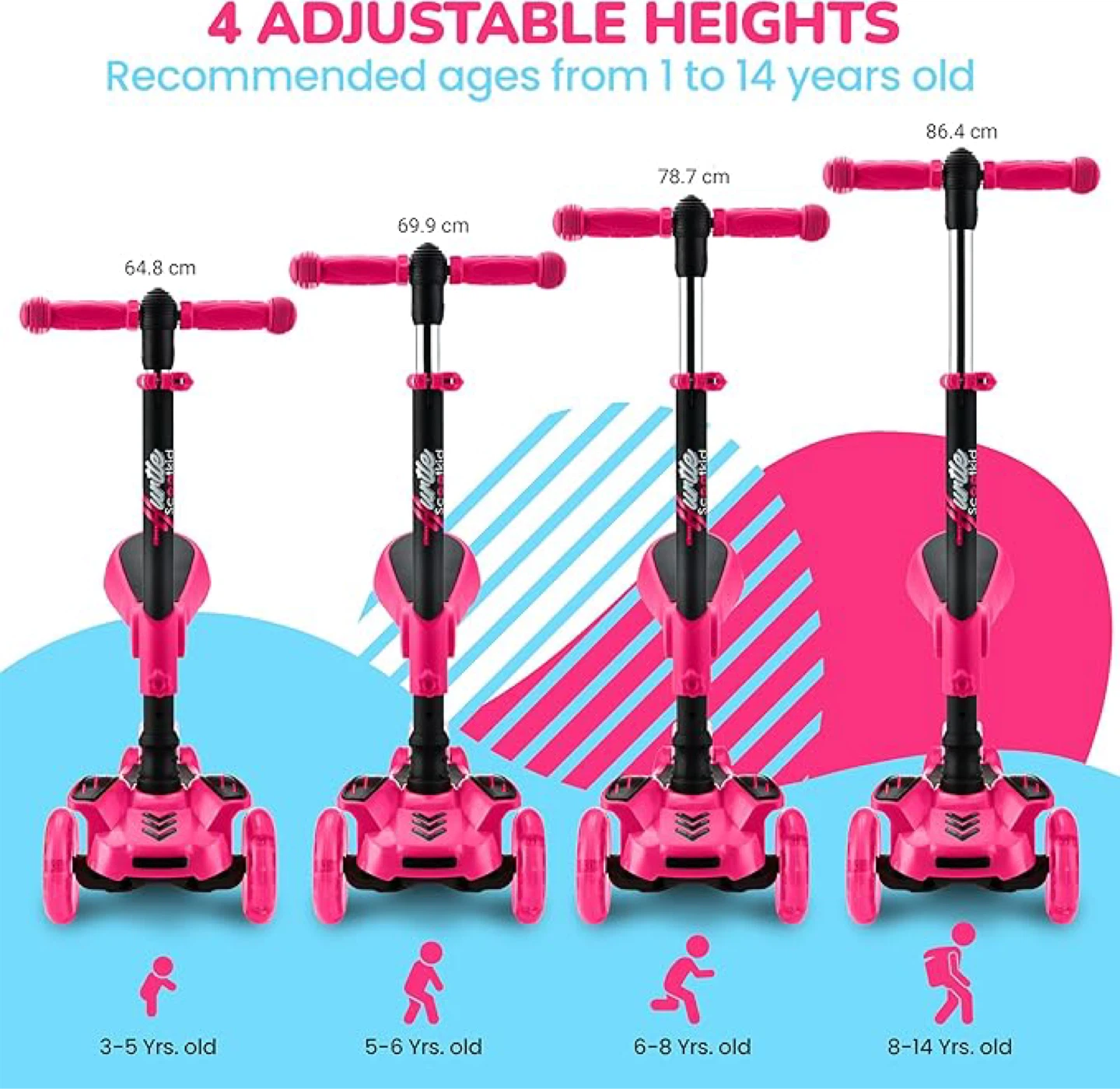 Pink ScootKid 3-in-1 Scooter with Seat - photo 3