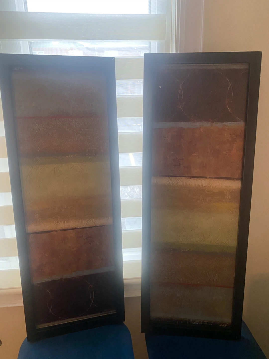 Set of 2 Abstract Wall Art Panels