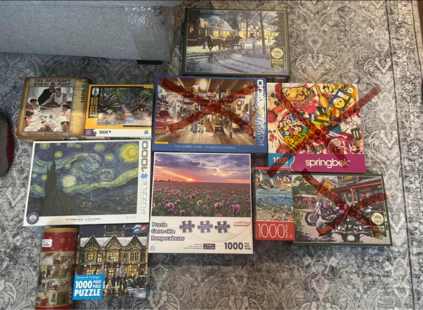 Puzzles - 1000 pieces