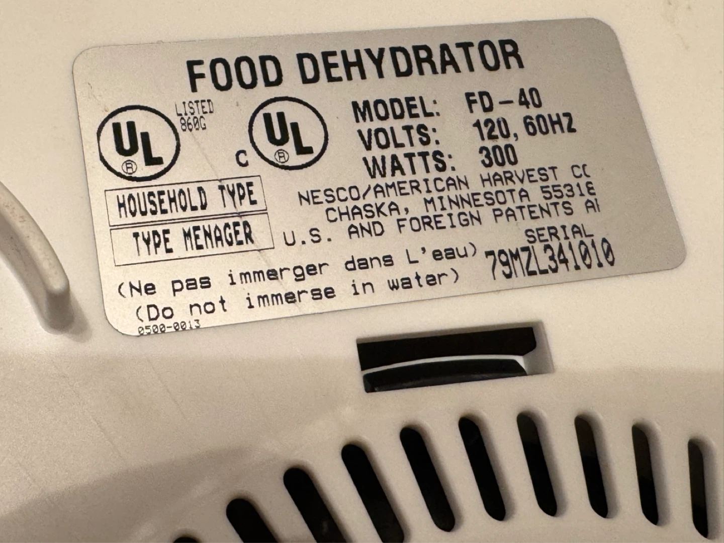 American Harvest Snackmaster Elite Food Dehydrator FD-40 - photo 5