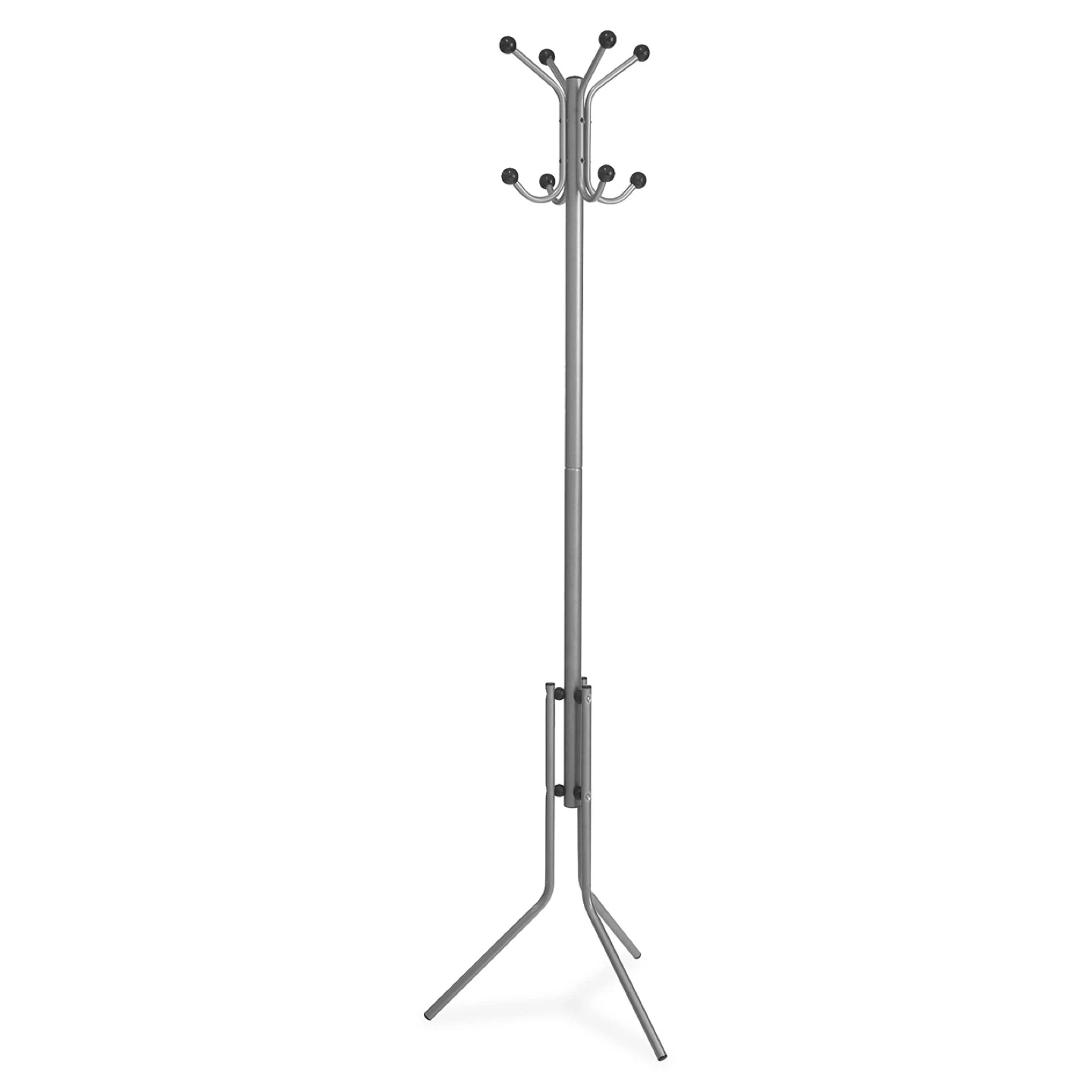 Grey Metal Coat Rack
