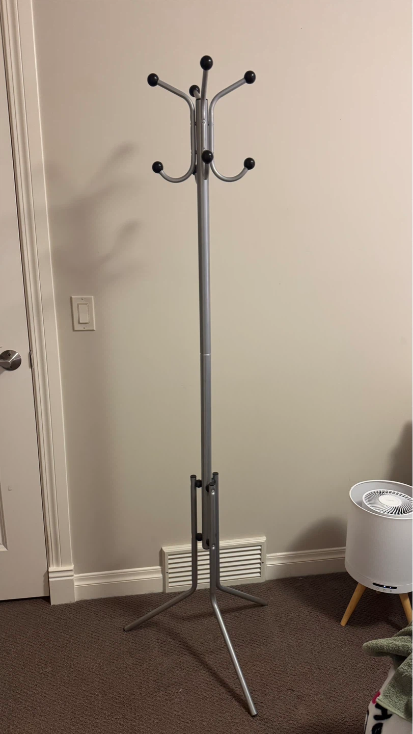 Grey Metal Coat Rack - photo 2