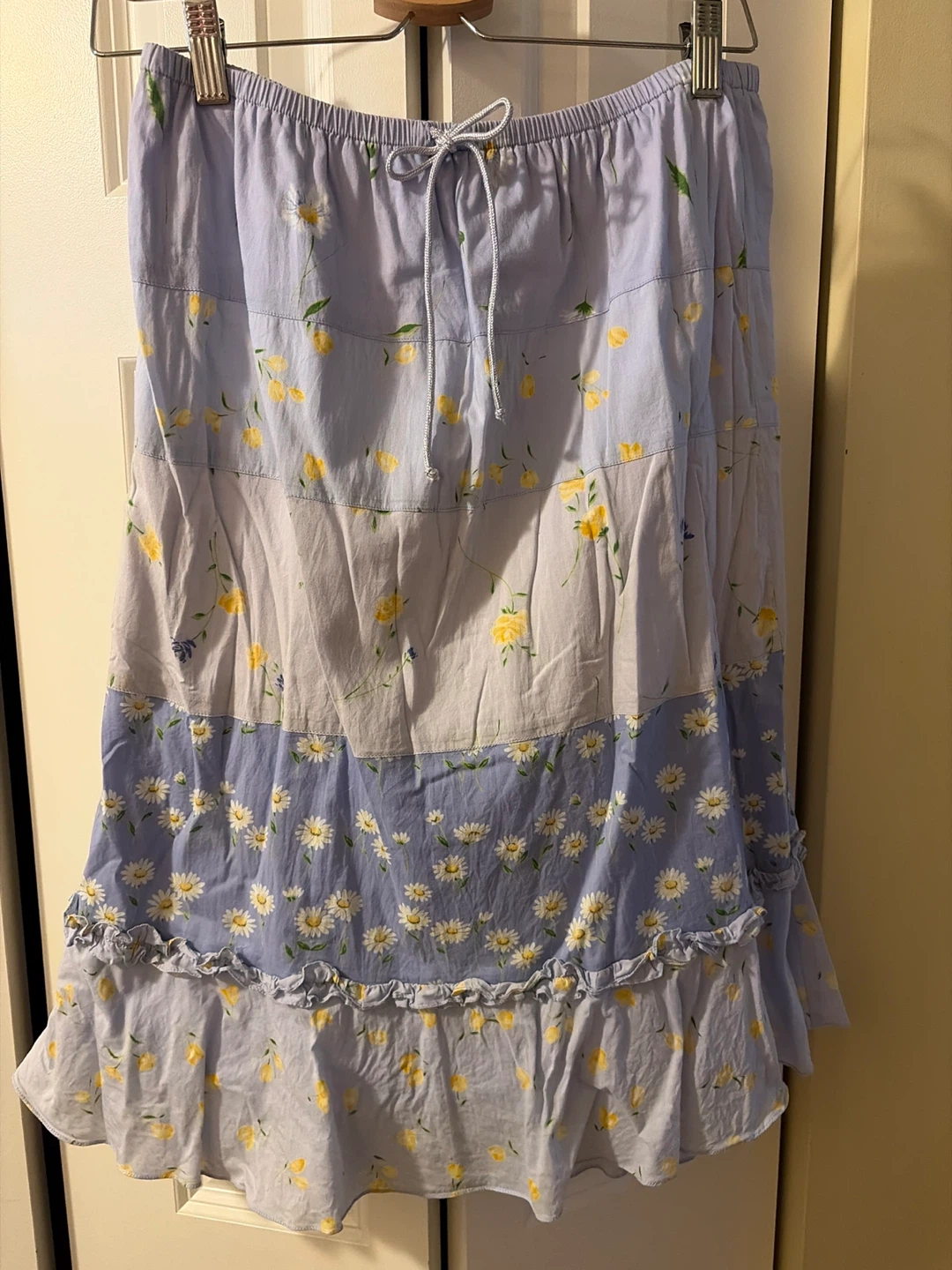 Vintage Susan Bristol Floral Lavender Summer Skirt