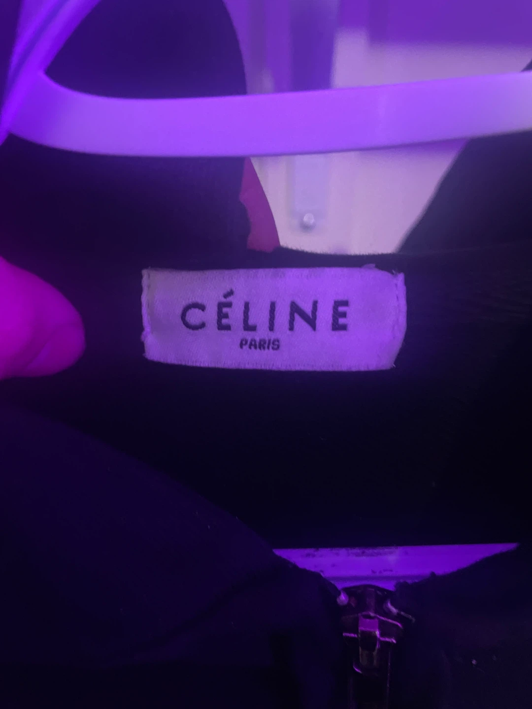 Celine Black Zip-Up Hoodie - photo 2