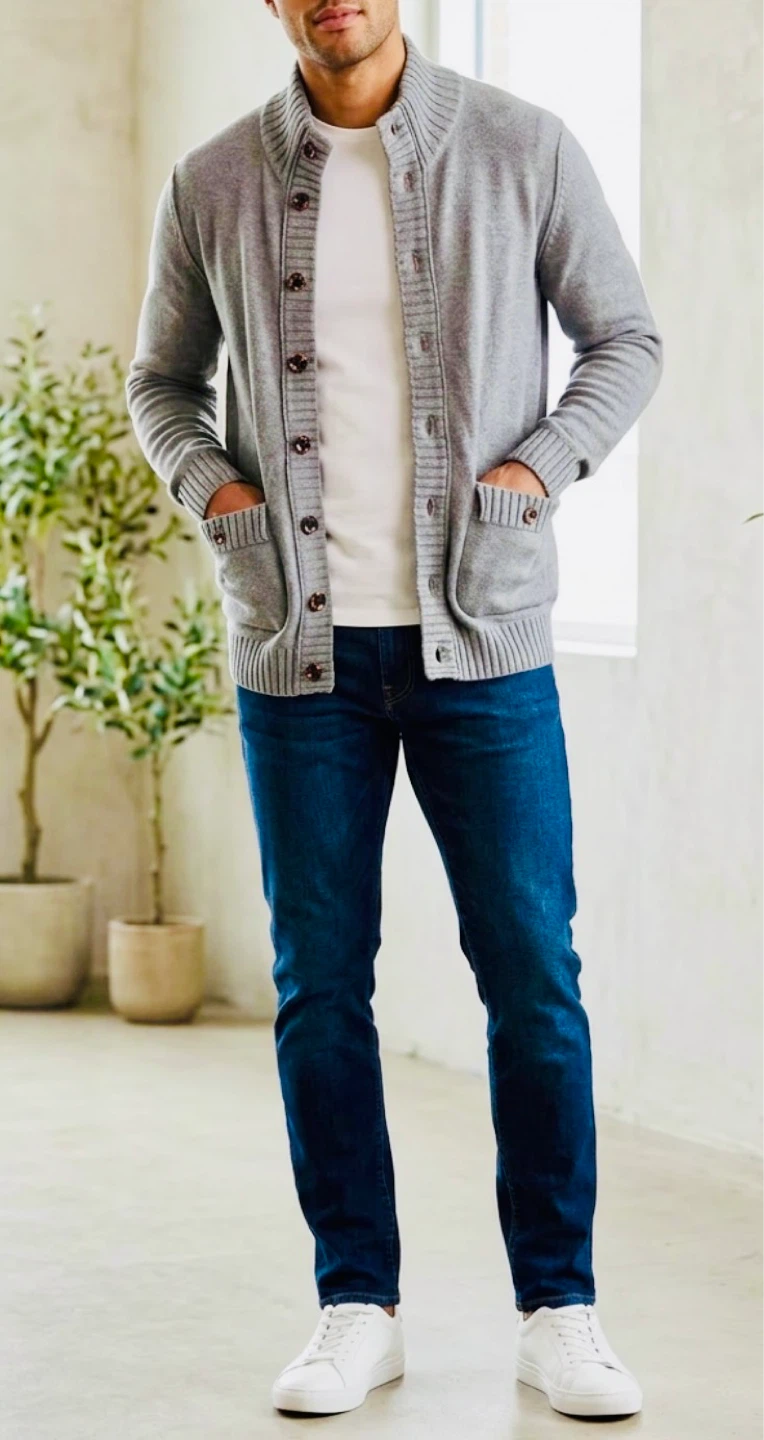Esprit Grey Cardigan Sweater