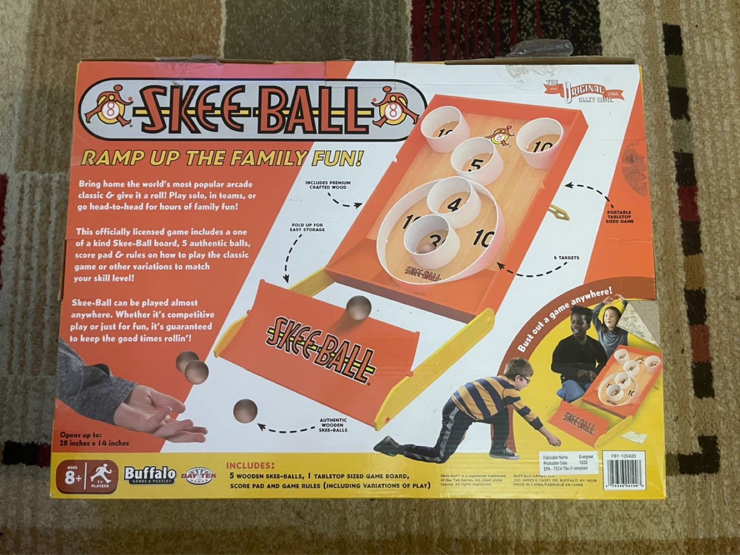 Skee-Ball The Original Alley Game (MISSING 1 of the 5 BALLS) - photo 2